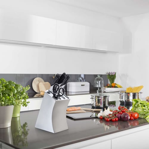 Stainless Steel Knife Stand, Knife Rack, Holds Deba Knives, Case, Holder, Kitchen Storage, Multi-Purpose, Antibacterial, Kitchen Utensils