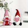 Gnome Valentine's Day Ornament Table Decorations - Christmas Gnome Figurine Valentine's Day Decoration Gift Resin
