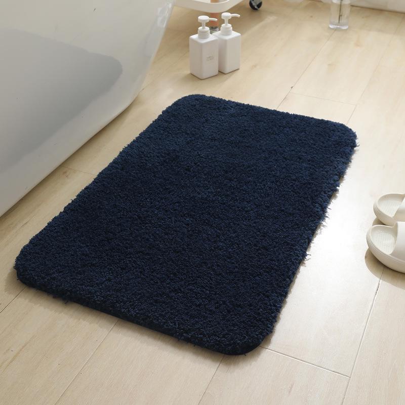 Dicke Plüsch Anti-Rutsch Badezimmermatte - Wasserabsorbierend, Anti-Rutsch, Katzenfreundlicher Teppich für Eingang, Toilette, Couchtisch oder Erker
