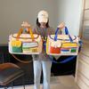 Stylish Color Block Fitness Bag - Large Capacity Travel & Business Crossbody Bag