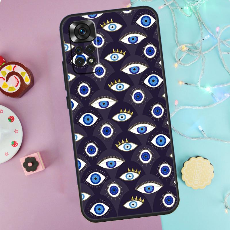 Nazar Boncugu Evil Eye Case For Xiaomi Redmi Note 9 10 11 12 13 14 Pro 9S 10S 11S 12S Redmi 14C 10C 12C 13C Cover