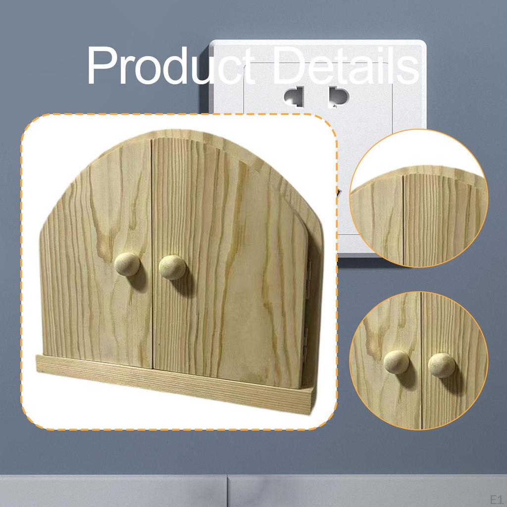 Wood Door Home Decor Dustproof Electrical Outlet Cover