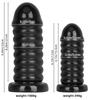 Crizantemă neagră Anus Butt Plug Femeie Cameră din spate Nemernic Produse sexuale Dispozitiv de expansiune Dildo Extra Large