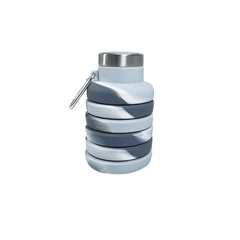500ML Portable Silicone Water Bottle Retractable Folding Coffee Bottle Cups E Outdoor Travel Tools Collapsible Sport Bottles