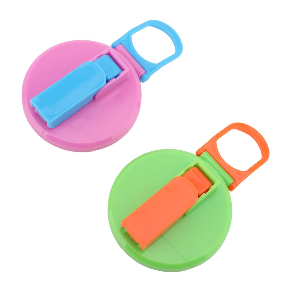 2 Pack Soda Can Lids with 4 Silicone Straws Plastic Leakproof Reusable Soda Can Cover Cap for Standard Beer Drink Cans