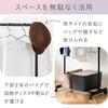 IRIS OHYAMA PE-E180R Single-Piece Hanger Rack, Black, with a Rust-Resistant Pipe Hanger, Approx. 80cm Wide X 40cm Deep X 150cm High, Adjustable Height