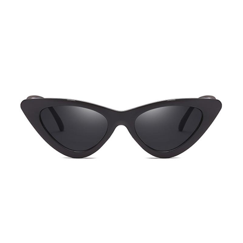 Sexy Cat Eye Sunglasses Woman Brand Designer Mirror Black Triangle Sun Glasses Female Lens Shades for Ladies Eyewear UV400