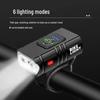 Cross2 T6 Bike Headlight: High Lumen, Power Display, Aluminum Alloy, Type-C Charging, Outdoor Cycling Light