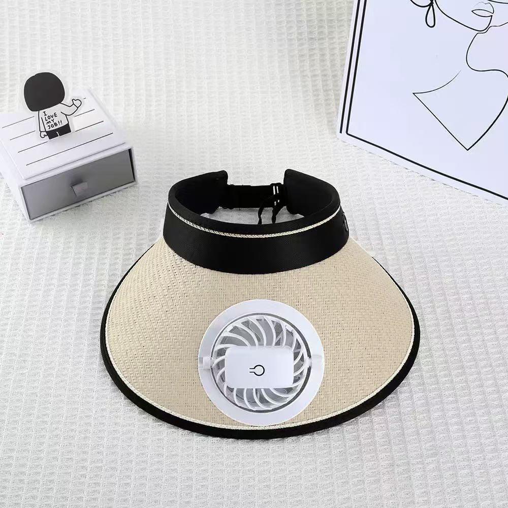 Usb Fan Charging Hat Sun Protection Cap Breathable Lightweight Portable Outdoor