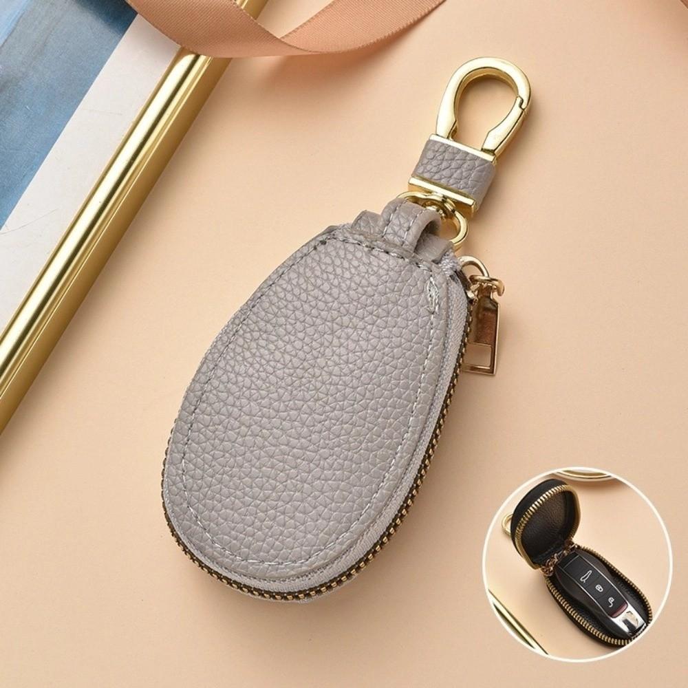 Luxury Leather Key Case Large Capacity Mini Storage Bag Fashion Car Key Bag  Daily Use