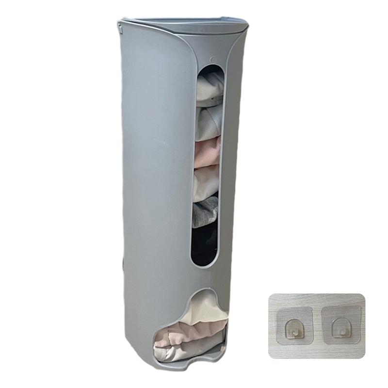 Nástěnný úložný box na spodní prádlo, samolepicí, prostorově úsporný, dávkovač odpadkových pytlů, jednoduchý styl, prachotěsný