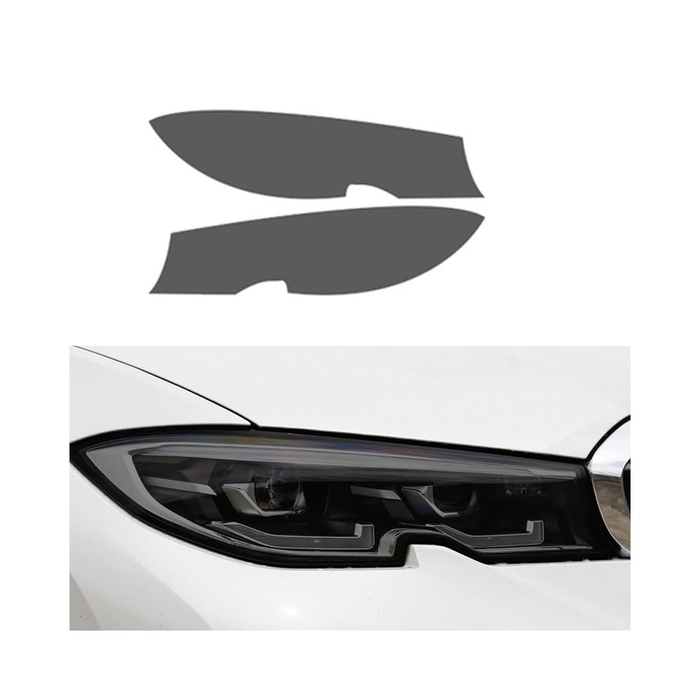 

B-MW 3 Series G20/G21 2019 ~ Current Car Headlight Protective Film for Car Headlight Tint Smoke Black It s black
