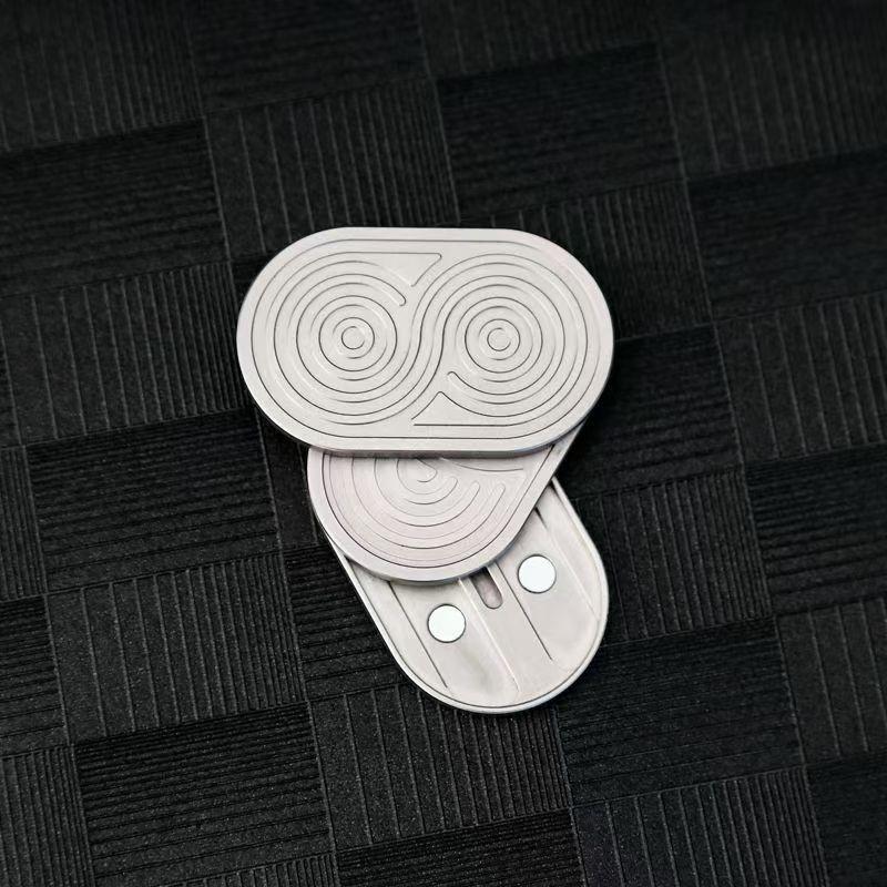 Rhythm Master Stainless Steel Card Pusher  Fidget Magnetic Push Card Office Stress Relief Toys For Adult Gift