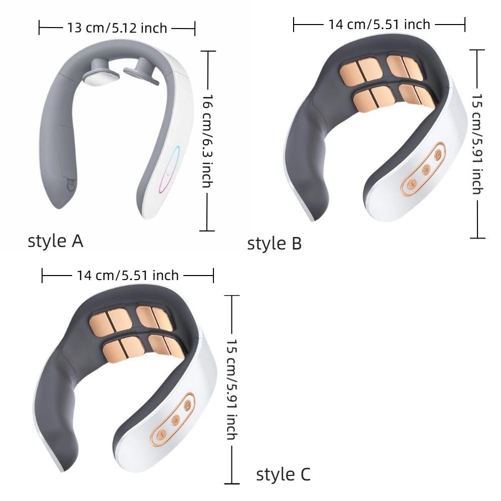 Hot Compress Cervical Spine Massager 8-Head Neck Massager Pulse Neck Device Indoor
