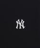 Emelbi Sportive Cursive Back Letter Short Sleeve T-Shirt Ny (Black)