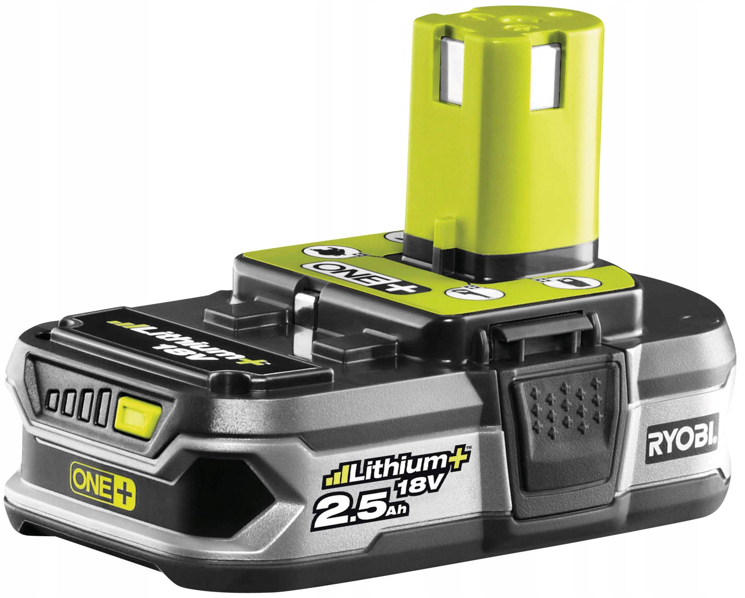 Ryobi Grün/Schwarz Werkzeugakku + Ladegerät, One+Rb18l25 (18 V) - Bild 4