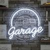 Custom Garage LED Neon Sign: Fully Personalized LED Neon Light for Garage, Unique Man Cave Workshop Decor That Shows Your Style