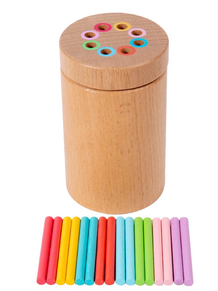 

Монтессори Сортировка по цветам Чашка Форма Сопоставление цветов Игрушки Деревянные палочки Классификационное ведро Раннее развитие Для возраста 3+ Мелкая моторика