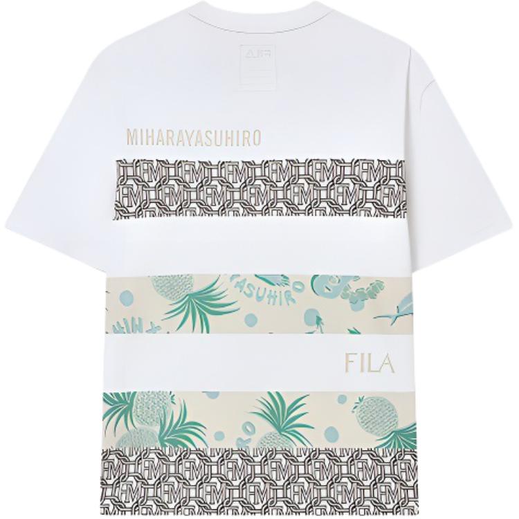 

New Mihara Yasuhiro X FILA X MIHARA YASUHIRO T Shirts Men s Light Mist Gray F11M223106F-GY XL