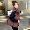 New Women's Lightweight Sleeveless Collar Stand-up Collar High-quality Jacket Solid Color Thickened Warm Sports and Leisure Loose Cotton Jacket