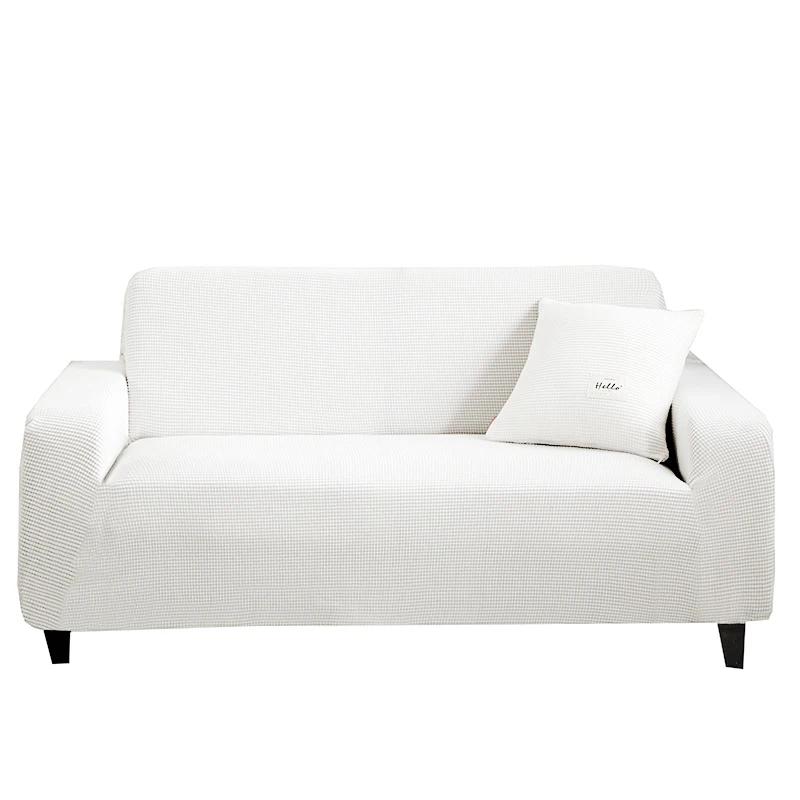 Extradicker Elastischer Boden Sofa Schutzmöbelbezug für Wohnzimmer Günstiger Elastischer Gemütlicher Polarfleece Stoff Akzentstuhl Schutz 1 Seat Sofa