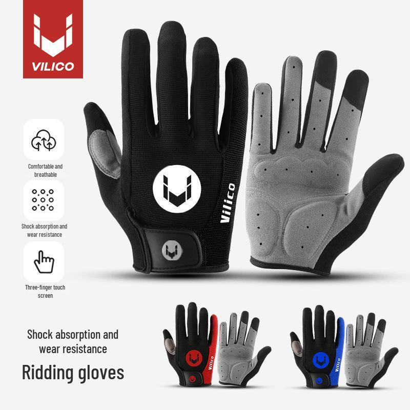 Spring/Summer Outdoor Non-slip Full-Finger Cycling Gloves for Men & Women