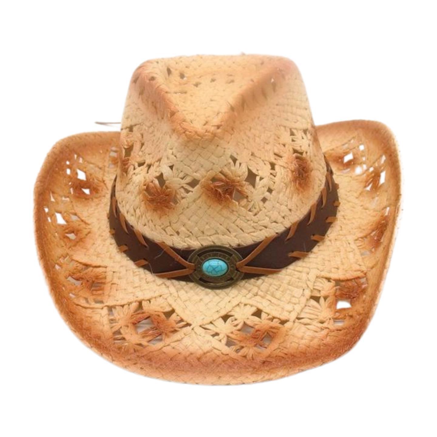 

Дышащая шляпа от солнца для путешествий, весенне-летняя, с ретро-окраской, пляжная соломенная шляпа, пасторальная ковбойская шляпа One size fits all хаки