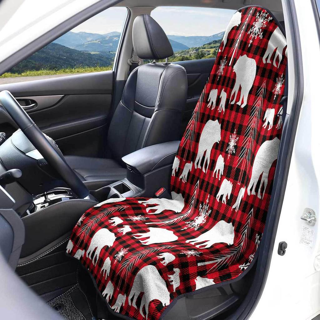 Universal Car Seat Towel Cover for Front Seat - Gym & Workout Ready, All-Season Protection