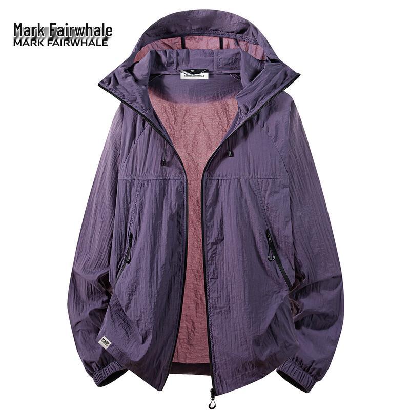 Mark Fairwhale Men s Ice Silk Cooling UV Protection Hooded Sun Jacket L