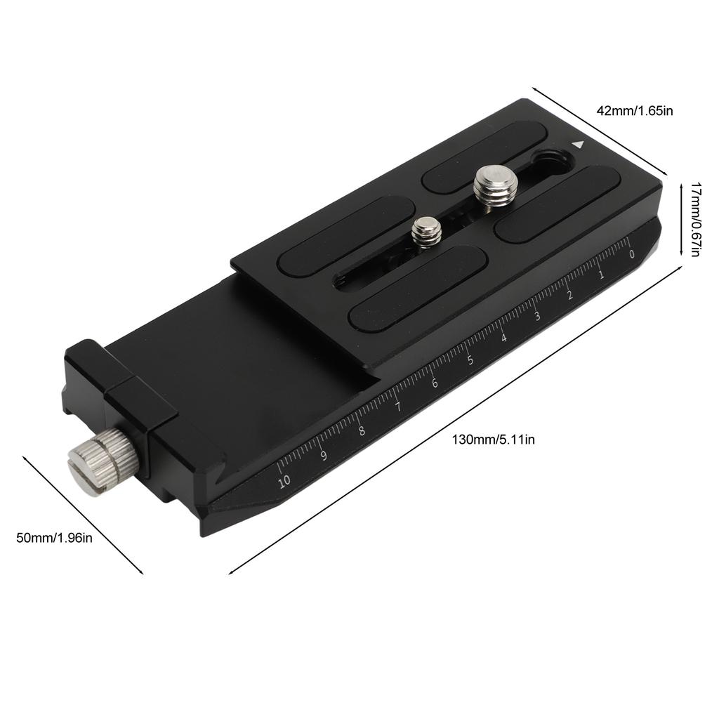 Camera Quick Release Plate Adapter Aluminum Alloy Adjustable Quick Release Plate for RSC2 RS3 RS3PRO M4