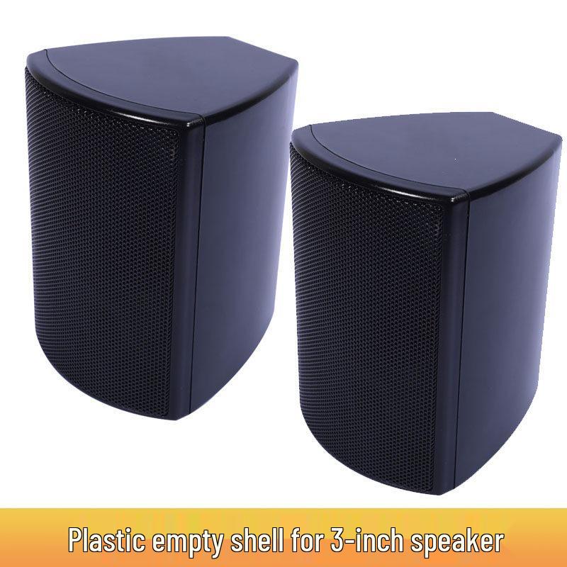 3-Inch Plastic Speaker Cabinet with Iron Mesh Wire Clip for Bookshelf Surround Sound