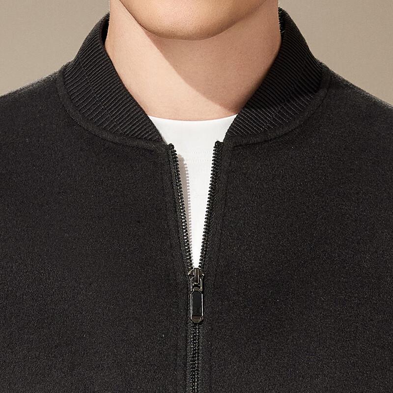 Antonio Men's Cashmere Blend Baseball Collar Jacket