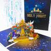 Top Quality New 3D Christmas Greeting Card Creative Pop Up Hand-Made Cards Colorful Christmas Holiday Thanksgiving New Year Card