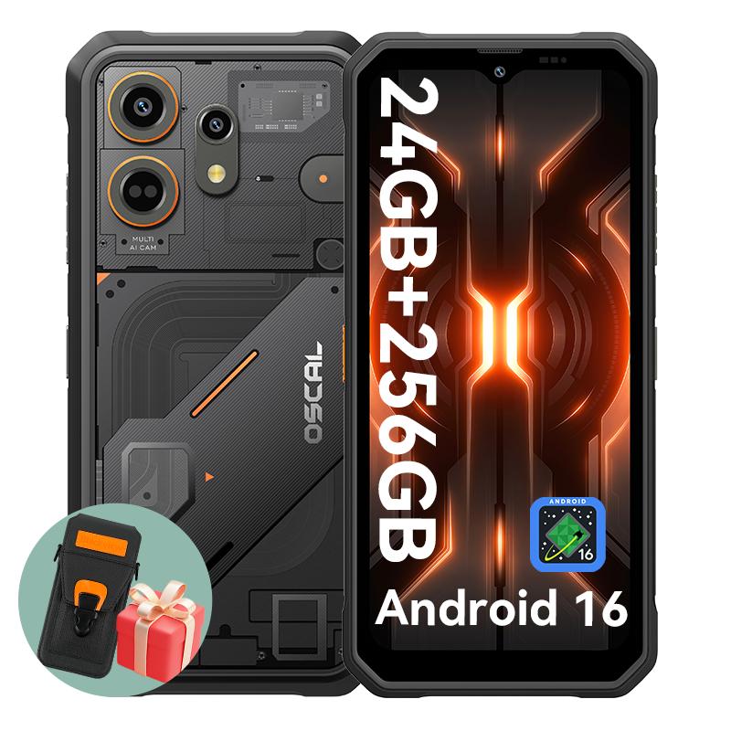 OSCAL MARINE 3 Android 16 Smartphone 8GB+128GB MediaTek Helio G81 Rugged Phone Mobile