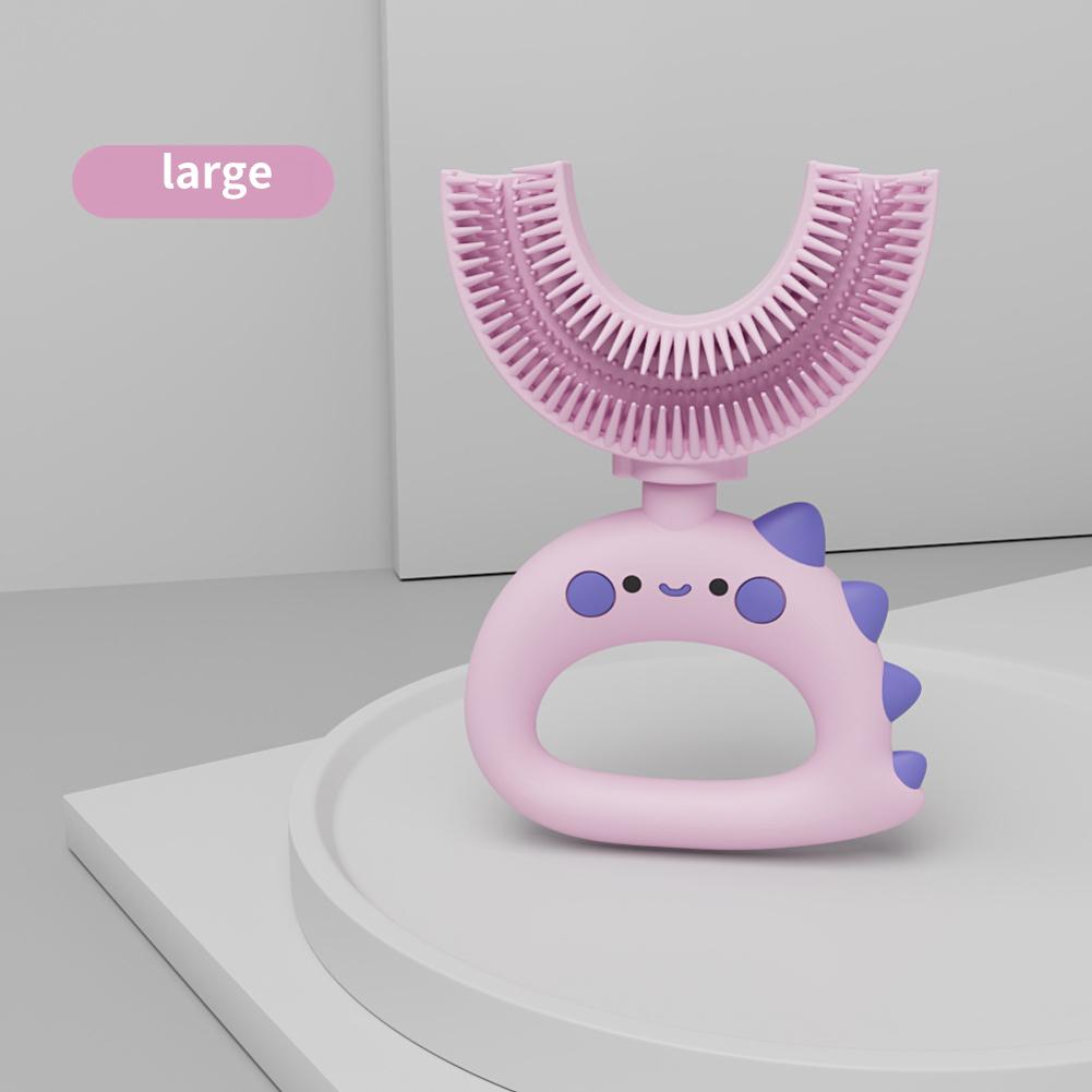 Children's Teeth Oral Care Cleaning Brush Baby Toothbrush 360 Degree U-shaped Soft Silicone Teethers Baby Toothbrush