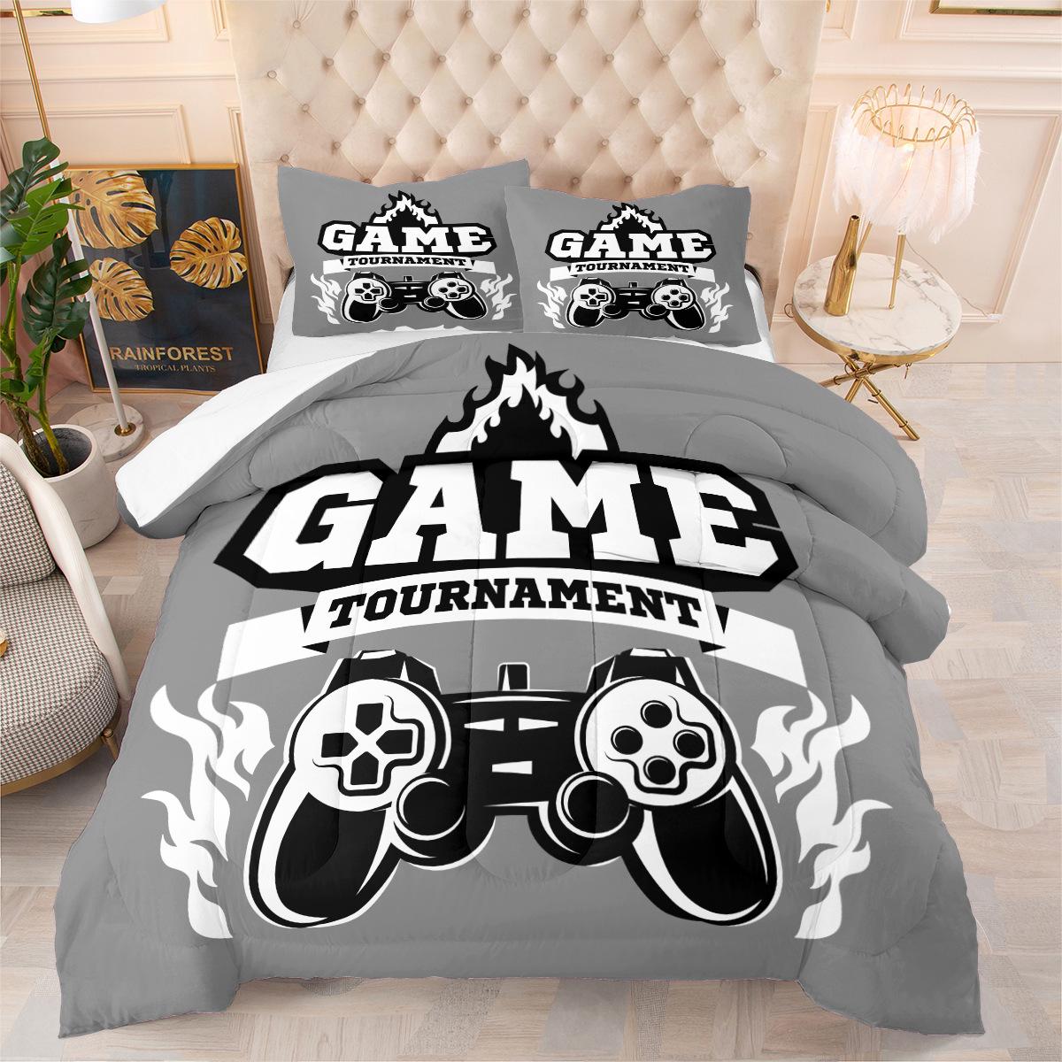 Unicorn Hand-painted Chubby European Size Bedding Three-piece Set - Digital Print 140*200cm