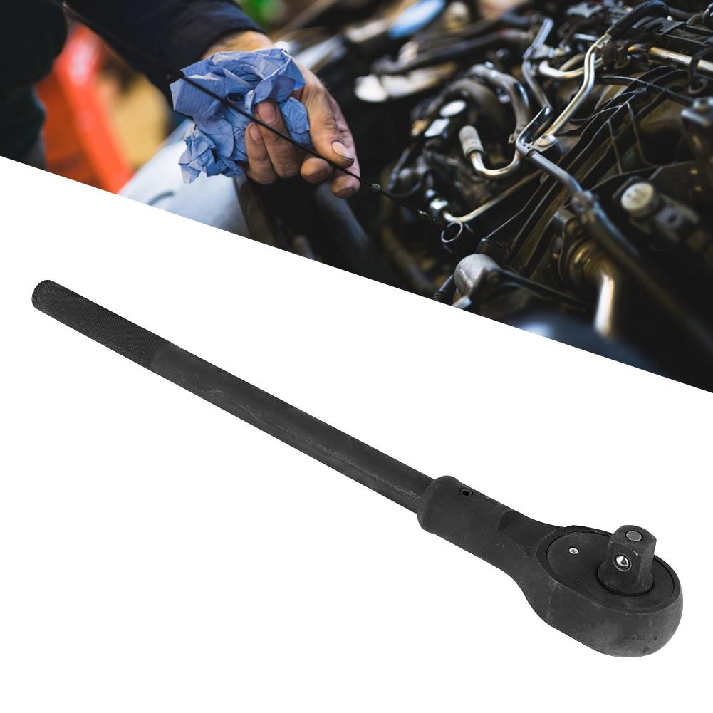 Heavy Duty Drive Ratchet Square Head Reversible Quick Socket Wrench Medium Lengthened Auto Repair