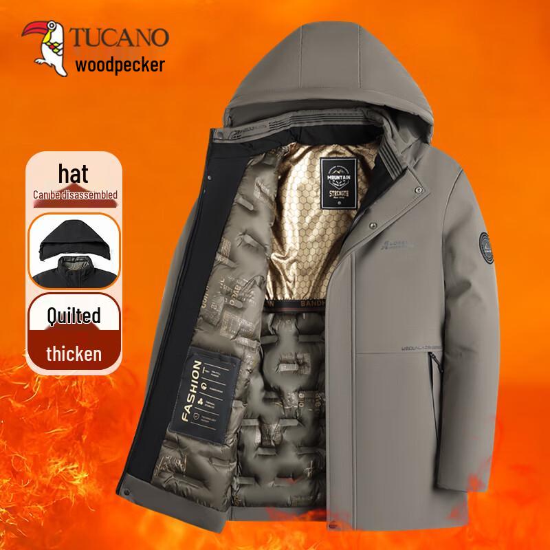 TUCANO Men's Winter Thickened Padded Hooded Jacket