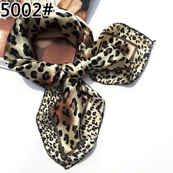 Silk-like Satin Wrap Womens Printing Shawl Square Scarves Scarf For Gift EMA