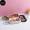 New Bento Lunch Box For Student Office Worker Double Layer Microwave Warming Lunch Food Storage Container