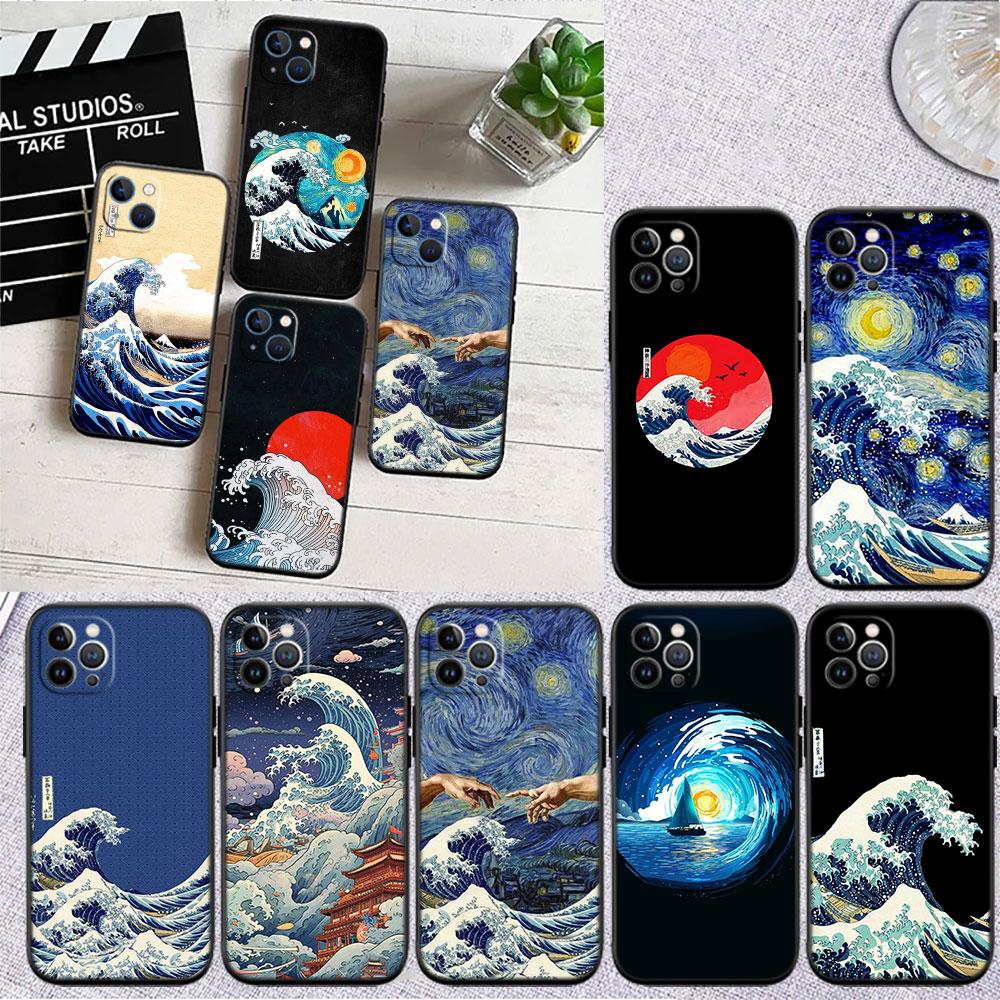 BF66 Great Wave Off Kanagawa Soft Shell Phone Case for Xiaomi Poco C40 C50 C51 C55 C65 C71 C75 F3 F5 F6 F7 M2 M3 Pro Ultra