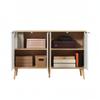 Stylish storage cabinet with lots of storage space, four-door sideboard, elegant lowboard (only with storage cabinet)