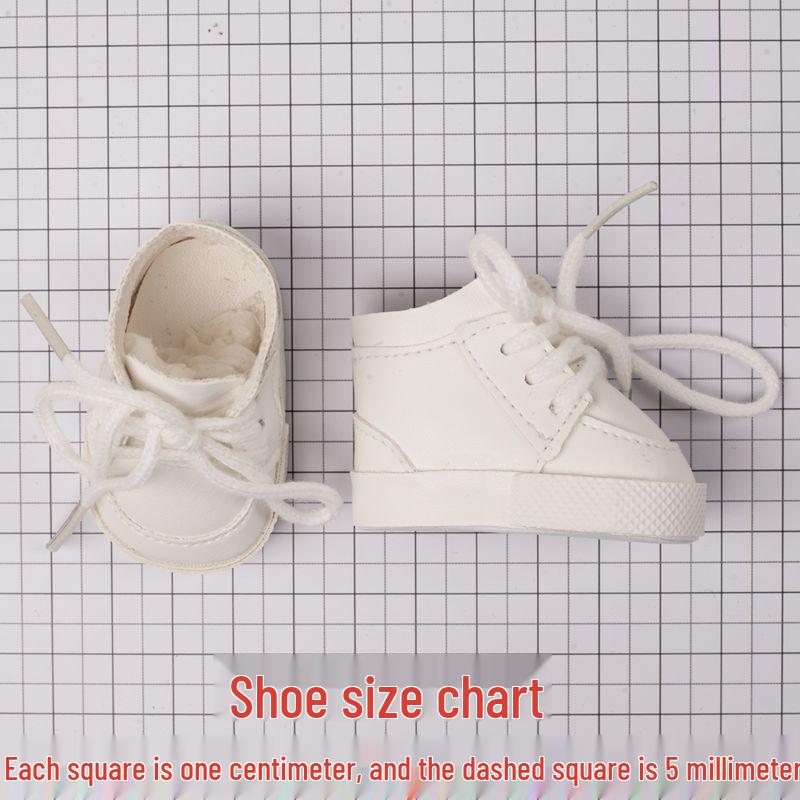 20CM Cotton Doll Clothes & White Sports Casual Shoes Set