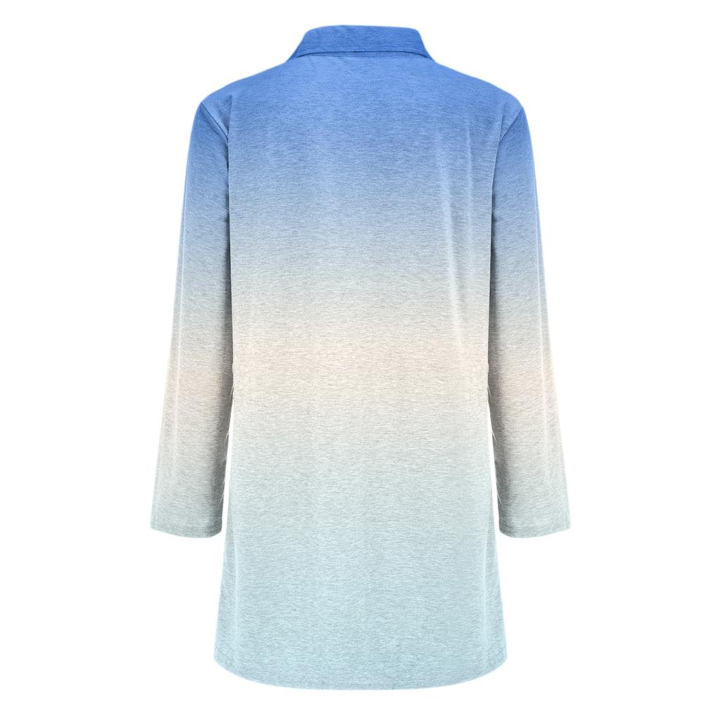 Women's Casual Fashion Floral Print Long Sleeve Mid-Length Cardigan Jacket