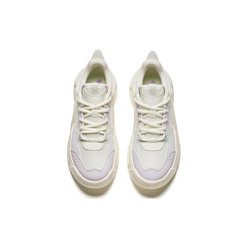 Anta Low-Top Casual Shoes Women's White Purple Sneakers