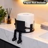 3D Printed Roll Towel Stand Black White Vertical Tissue Holder Toilet Paper Holder  Bathroom Use