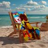 Ultra-Soft Beach Towel with JoJo's Circus Theme,Ideal for Pool - Camping, Diving - Perfect Travel Essential, Vibrant Beach Towel.