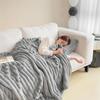 Multi-functional Throw Blanket Cool Summer Quilt Velvet Warm Blanket Flannel Multifunctional Blanket Sofa Throw Cover
