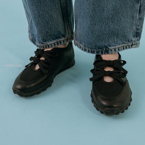 [Elizabeth Stuart] Balletcore Bending Ribbon Sneakers EBAL157136 [Shipped from Korea] 100% Authentic