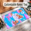Other Similar Designs Theme Crystal Velvet Rug Personalized Custom Name Text Soft Floor Mat Home Decor